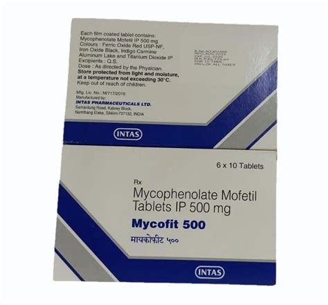 Mycofit Mg Mycophenolate Mofetil Tablets At Rs Stripe