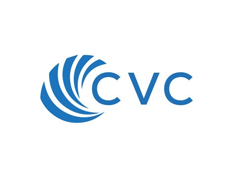 CVC letter logo design on white background. CVC creative circle letter ...