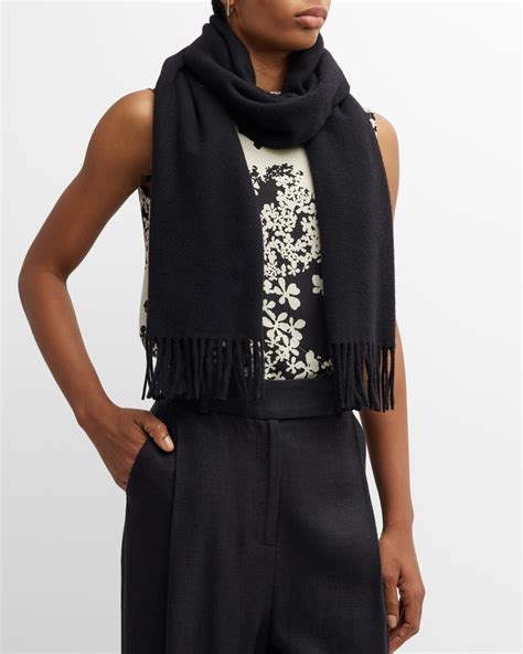 Toteme Monogram Wool Cashmere Scarf Neiman Marcus