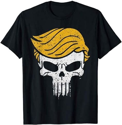 Yironjering Funny Trump Skull Trump Punisher Parody Gift For Hombre