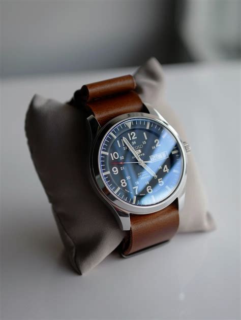 Seiko Snzg11 On A Nomad Watch Works Leather Nato Strap X Post Rseiko