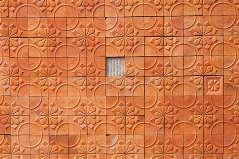 Brown Wall Terracotta Abstrack Background Stock Image - Image of clay ...