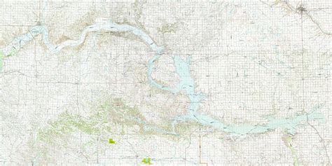 1980 Map Of Lake Sakakawea North Dakota Minot Williston Etsy