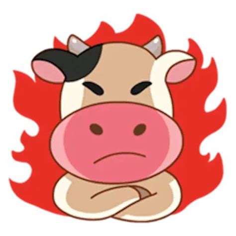 Набор стикеров для Telegram «Корова Момо»
