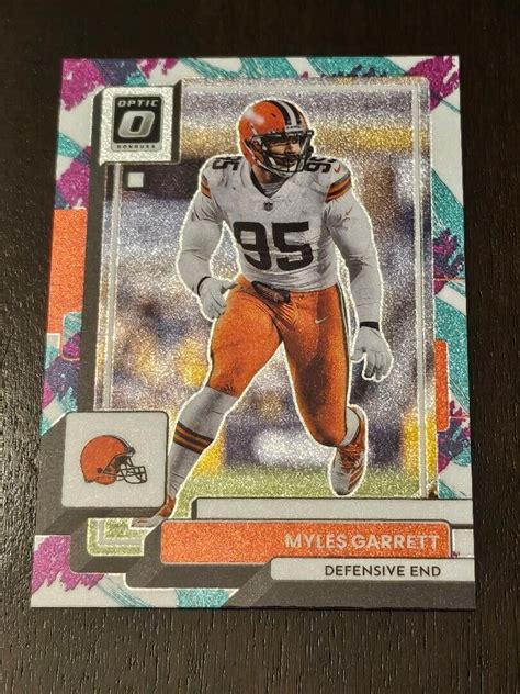 Panini Donruss Optic Jazz Myles Garrett Ssp Case Hit Color Match