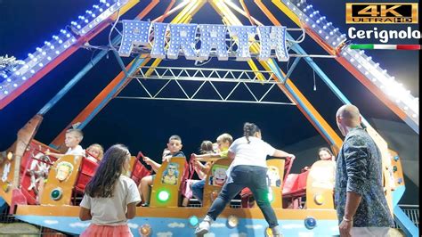 BARCA PIRATA Giostre Cerignola 2023 Lunapark 4K YouTube