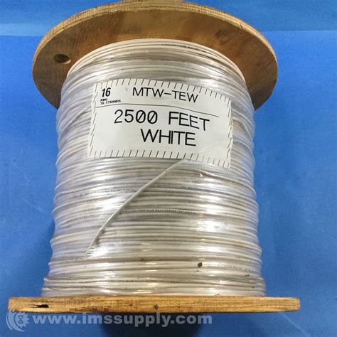 Southwire MTW-TEW 2500 FT White 16AWG 26 Strands Copper Wire - IMS Supply