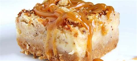 Caramel Apple Crisp Cheesecake Bars Sugar Apron