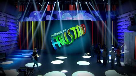 Domingão do Faustão De cara nova Domingão estreia novo palco