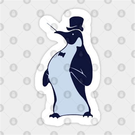 Gentlemen Penguin Hudson Farley Sticker Teepublic