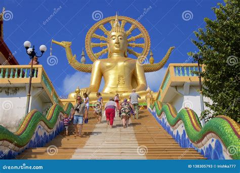 Wat Phra Yai Big Buddha Koh Samui Editorial Stock Photo - Image of ...