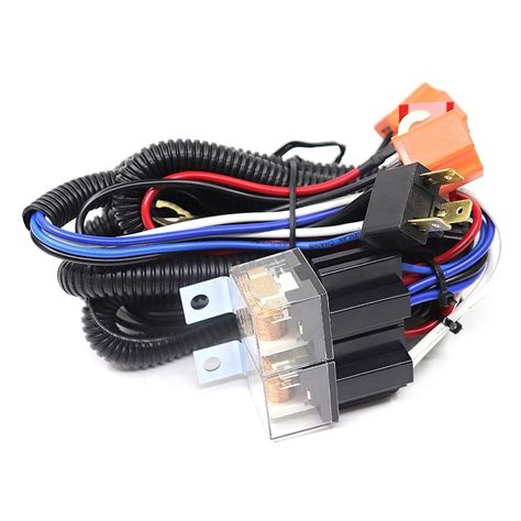 12v 2 Lamp Car Headlight Modification Wiring Harness Brightener Cable