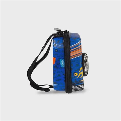 Mochila Escolar Hot Wheels D Muscle D Rodinhas E Lancheira MaxToy