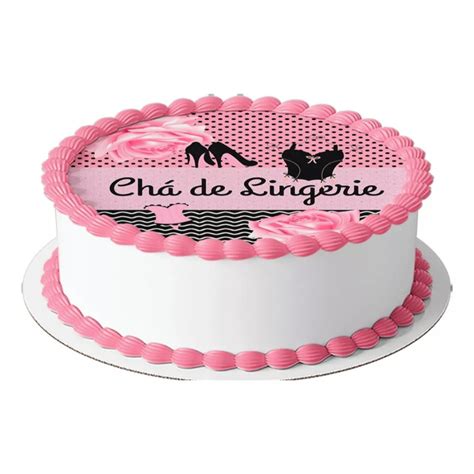 Papel Arroz Redondo 20 cm Comestível Chá de Lingerie Elo7