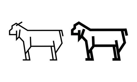 Goat Outline Vector Art, Icons, and Graphics for Free Download