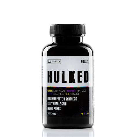 HULKED IMuscle Ostarine Ibutamoren Testolon CI 10 90 Kapseln