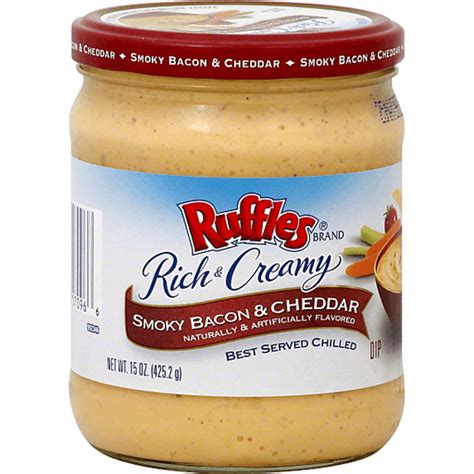 Ruffles Rich Creamy Dip Smoky Bacon Cheddar Cheese Bean Dips