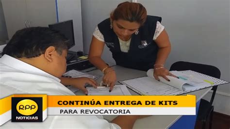 Onpe Aprueba De Solicitudes Para Adquirir Kits De Revocatoria