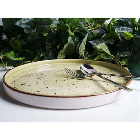 Talerz Olive Z Wysokim Rantem 270 Mm Zielony Fine Dine Atom Market Pl