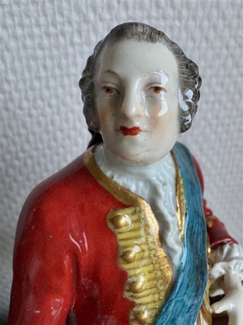 Proantic Meissen Groupe En Porcelaine Couple Galant Dansant