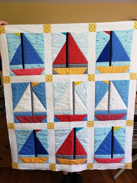 Nautical Sailboat Quilt Pattern