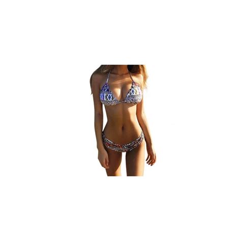 Sexy Women Low Waist Underpants Bikini Bra Set Beach Maillot De Bain