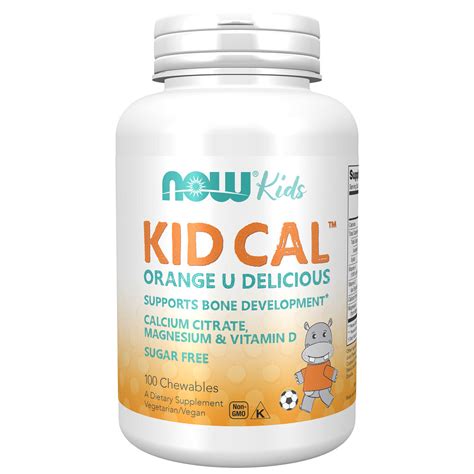 NOW Детский витаминный Кальций (KID CAL Chewables)/100 жев. таб ...