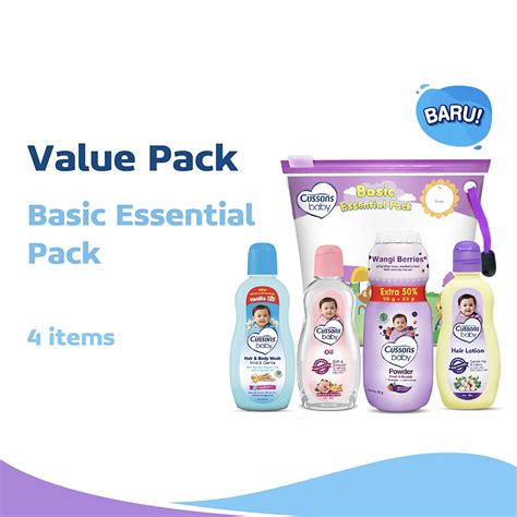 Cussons Baby Basic Essential Pack Paket Sabun Bayi Gift Set Baby