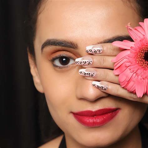 Buy Lick Nude Ballerina Shape Reusable Acrylic Press On Nails With Application Kit Online