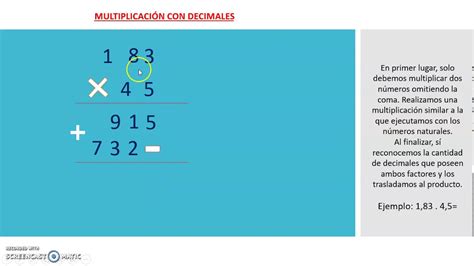 Multiplicaciones Con Decimales Activity 026