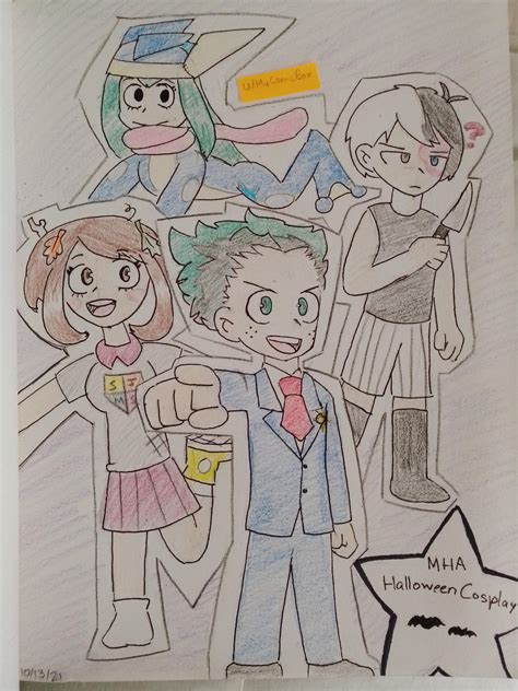 I drew some of Class 1-A in cosplay! (Try to guess who's who!) : r/BokuNoHeroAcademia