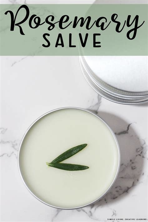 Soothing And Moisturizing Rosemary Salve