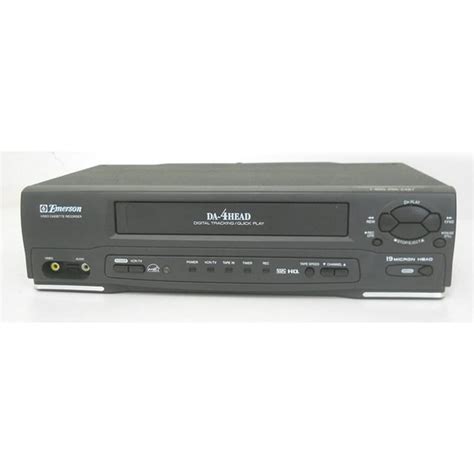 Emerson Ewv601 Hi Fi Stereo 4 Head Vcr Recorder Vhs Player With Remote