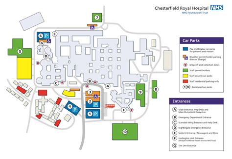 Musgrove Hospital Printable Map