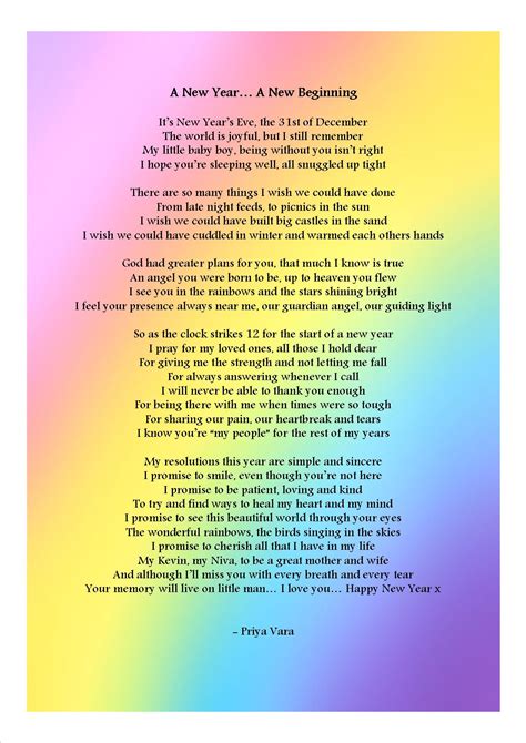 A Poem for the New Year – My Rainbow Baby