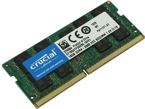 Crucial 16GB DDR4 2666 (PC4-21300) CL19 ECC SODIMM - Newegg.ca