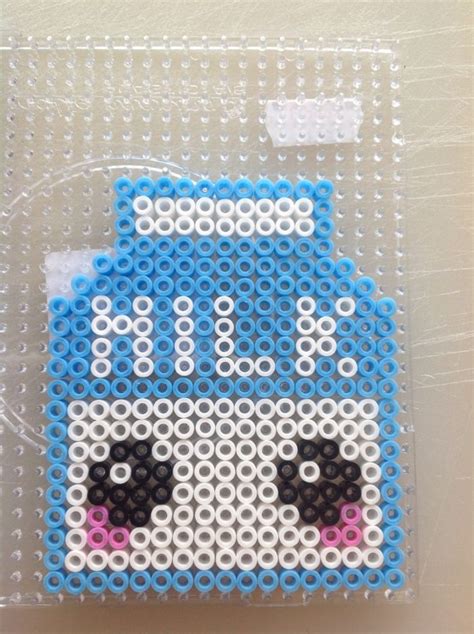 Kawaii milk by Suzanne | Diy perler bead crafts, Easy perler beads ...