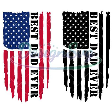 Best Dad Ever American Flag Svg Designsvg