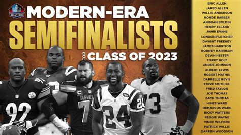 Pro Football HOF cuts down to 28 Modern-Era Semifinalists for class of ...