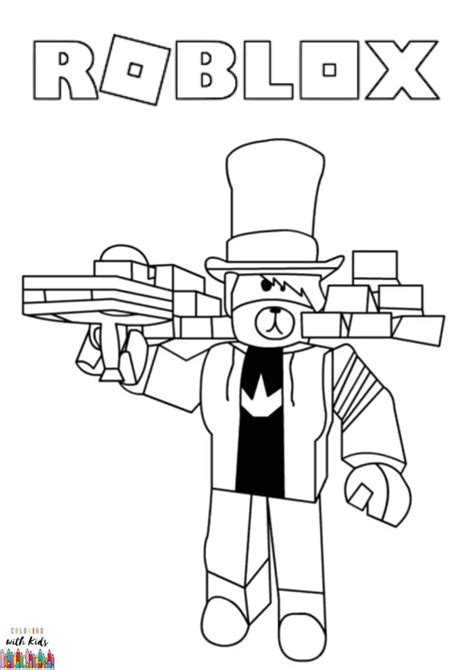 30 Dibujos De Roblox Para Imprimir Y Colorear Frontal Gamer