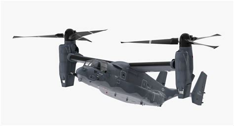 V-22 Osprey Transport Aircraft Rigged 3D Model $179 - .max - Free3D