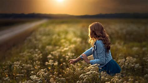 Sunlight Women Sunset Sea Sand Grass Field Photography Lying