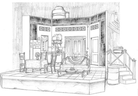 Sketches By Harlan D Penn Scenic Designer At Set