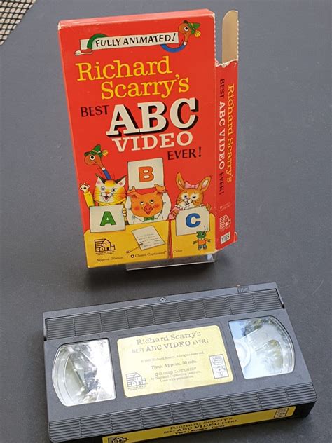 Vhs Richard Scarrys Best Abc Video Ever Vhs Tapes