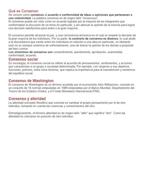 Como Se Escreve Consenso - Definición y Tipos de Consenso | PDF | Toma de decisiones por consenso ...