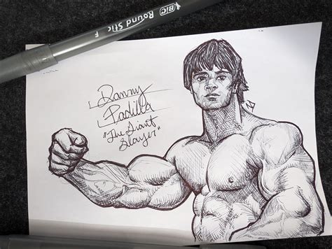 Golden Era Bodybuilder - Danny Padilla : r/ballpointart