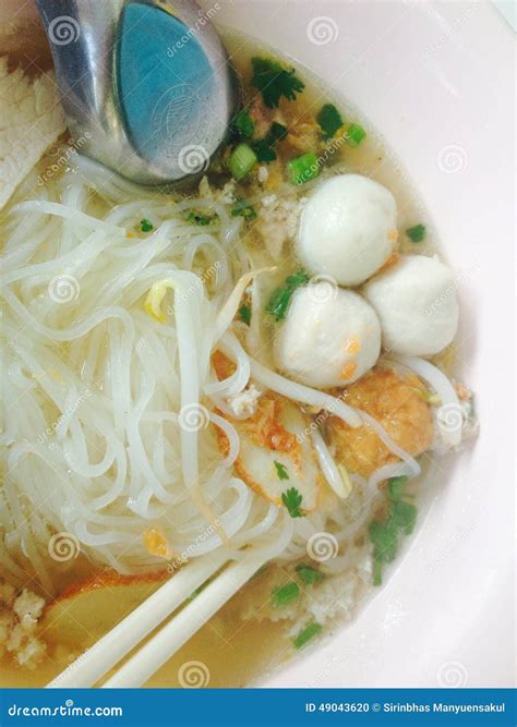 Noodle Stock Photo Image Of Clear Soup Noodle Rice 49043620