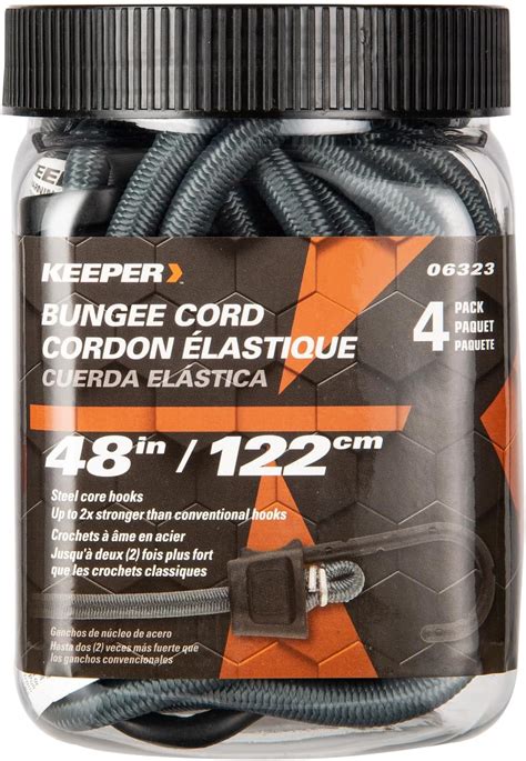 Amazon Keeper 48 Bungee Cord With SST Hooks 4 Pack UV And