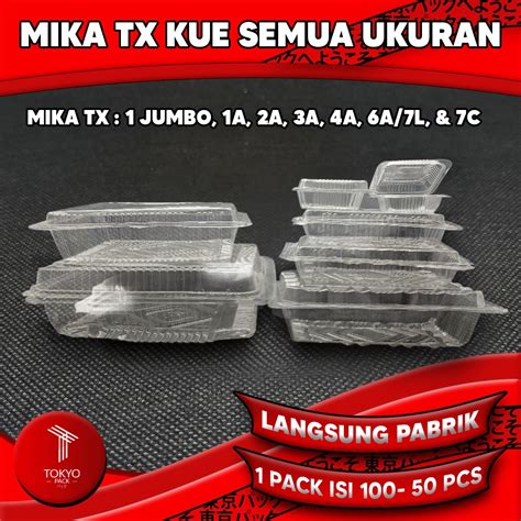 Jual Plastik Mika Kue Semua Ukuran Mika Kotak Makanan Besar Box