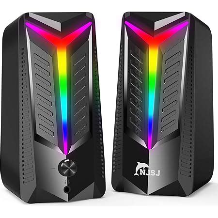 Computer Speakers ARCHEER RGB Desktop 10W USB Powered 2 0 Stereo PC